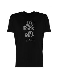 John Richmond T-Shirt | HMP25030TS | Mężczyzna | Czarny. Czarne t-shirty John Richmond, l, bez wzorów, z bawełny, bez kołnierzyka, bez ramiączek. W wyprzedaży za 179.00 zł.