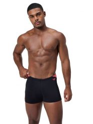 Speedo Szorty kąpielowe "End+ Hyperboom" w kolorze czarno-koralowym rozmiar: 6. Czarne kąpielówki Speedo, bez wzorów, z materiału. Za 105.38 zł.