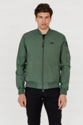 AERONAUTICA MILITARE Zielona bomberka. Zielone kurtki Aeronautica Militare, m, bez wzorów, bez kaptura. W wyprzedaży za 989.99 zł.