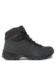 Mammut Trekkingi Mercury IV Mid GTX GORE-TEX 3030-04710-0001-1075 Czarny. Czarne botki sznurowane Mammut, bez wzorów, z gore-texu, bez obcasa, bez zapięcia. Za 999.99 zł.