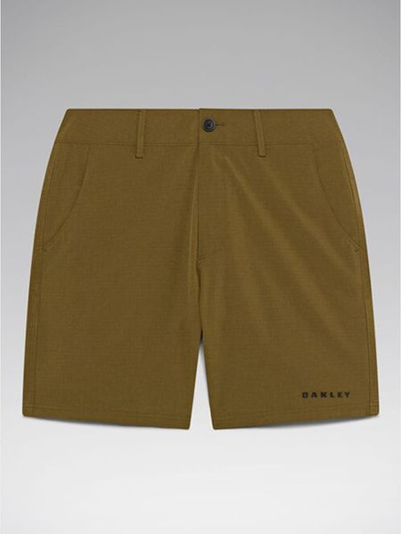 Oakley Szorty funkcyjne "Hybrid 18" w kolorze khaki rozmiar: 34. Brązowe szorty Oakley, bez wzorów, z materiału. Za 148.61 zł.