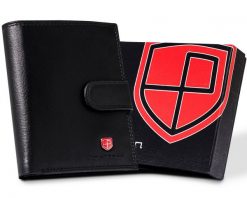 Portfel skórzany Peterson PTN MR-15L-CN czarny. Czarne portfele Peterson, bez wzorów, ze skóry. Za 75.99 zł.