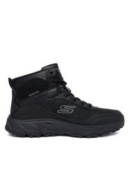 Skechers Trekkingi Hillcrest 2.0 237804 BBK Czarny. Czarne trekkingi Skechers, bez wzorów, ze skóry, bez zapięcia. Za 379.99 zł.