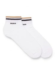 BOSS Skarpety krótkie 50491195 Biały. Białe skarpety Boss, bez wzorów, z bawełny. Za 59.99 zł.