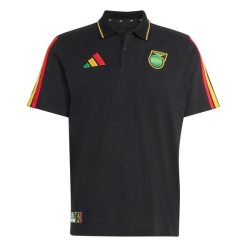 Polo Jamajka DNA Coupe du Monde 2026. Czarne koszulki polo sportowe Adidas, m, bez wzorów, bez kołnierzyka, bez ramiączek. Za 272.00 zł.