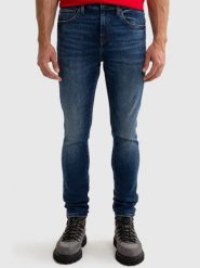 Jeansy męskie granatowe Deric High Waist 526. Niebieskie eleganckie spodnie BIG STAR, na co dzień, l, z jeansu, eleganckie, z podwyższonym stanem. W wyprzedaży za 249.99 zł.