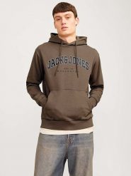 Jack & Jones Bluza "Caleb" w kolorze brązowym rozmiar: L. Brązowe bluzy Jack & Jones, l, bez wzorów, z bawełny, z kapturem. Za 66.31 zł.