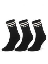 Fila Skarpety Wysokie Męskie F5603-AW24 (3-pack) Czarny. Czarne skarpety Fila, bez wzorów, z bawełny. Za 44.99 zł.