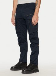 G-Star Raw Spodnie materiałowe Rovic 3D D02190 Granatowy Regular Fit. Niebieskie spodnie materiałowe G-Star Raw, m, bez wzorów, z bawełny, retro. Za 429.99 zł.