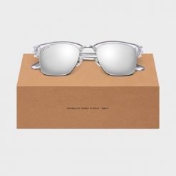 Miejskie okulary ze stali nierdzewnej Lifestyle Siroko Skyline. Białe okulary przeciwsłoneczne SIROKO. Za 211.00 zł.