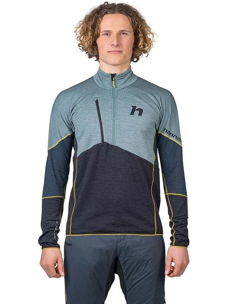 Hannah Koszulka funkcyjna "Niro" w kolorze błękitno-antracytowym rozmiar: S. Czarne t-shirty sportowe Hannah, bez wzorów, z materiału, bez ramiączek, outdoorowe. Za 295.99 zł.