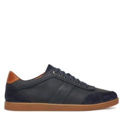 Półbuty Lasocki. Niebieskie eleganckie półbuty Lasocki, bez wzorów, bez obcasa, bez zapięcia. Za 229.99 zł.