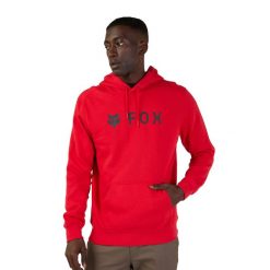 Bluza z kapturem męska Fox Absolute Fleece Po. Czerwone bluzy FOX, m, bez wzorów, z kapturem. Za 266.99 zł.