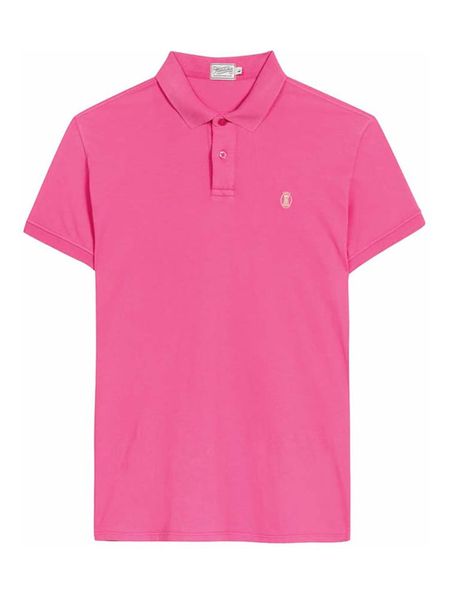 Herrlicher Koszulka polo "Score" w kolorze różowym rozmiar: XL. Różowe koszulki polo Herrlicher, xl, bez wzorów, bez kołnierzyka, bez ramiączek. Za 149.95 zł.