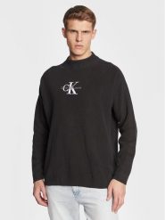Calvin Klein Jeans Sweter J30J322460 Czarny Loose Fit. Czarne swetry rozpinane Calvin Klein Jeans, m, bez wzorów, z bawełny, bez kołnierzyka, bez ramiączek. Za 309.99 zł.