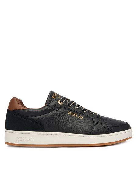 REPLAY Sneakersy GMZ3B .000.C0032L Czarny. Czarne buty sportowe casual Replay, bez wzorów, ze skóry, bez zapięcia. Za 288.99 zł.