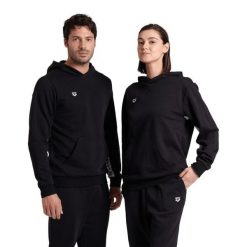 Bluza Arena Icons Hooded Sweat Solid z kapturem. Czarne bluzy z kapturem Arena, m, bez wzorów, z kapturem. Za 249.00 zł.