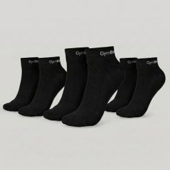 Skarpetki unisex fitness przewiewne czarne Quarter. Czarne skarpety GYMBEAM, bez wzorów, z bawełny. Za 34.90 zł.