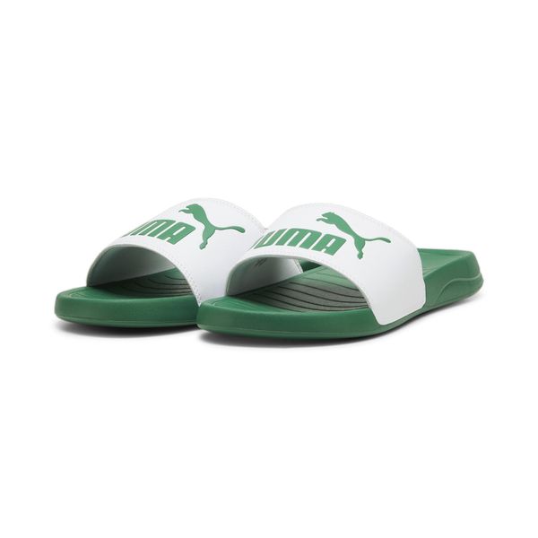 Klapki męskie Puma Popcat 20. Brązowe klapki Puma, z materiału. Za 132.00 zł.