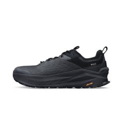 Buty trekkingowe Altra Olympus 6 Hike Low Gtx. Czarne buty turystyczne Altra, bez wzorów, z gore-texu, bez zapięcia, trekkingowe, gore-tex. Za 847.80 zł.