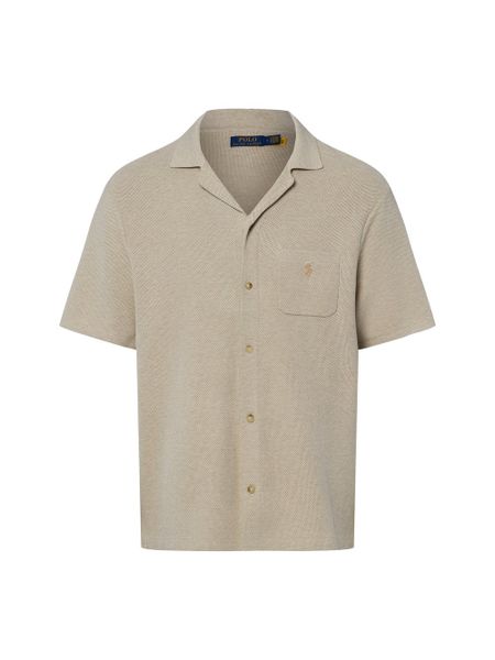 Polo Ralph Lauren koszula z dzianiny Mężczyźni Bawełna (100%) beżowy, XL. Brązowe koszule Polo Ralph Lauren, m, bez wzorów, z bawełny, bez kołnierzyka, bez ramiączek. Za 989.95 zł.
