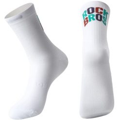 Skarpetki rowerowe kolarskie antybakteryjne Rockbros RB4900 unisex. Białe skarpety ROCKBROS, bez wzorów. Za 29.90 zł.