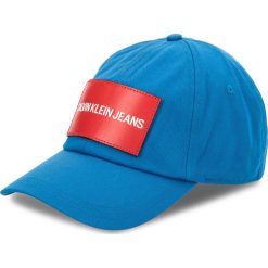 Czapka z daszkiem CALVIN KLEIN JEANS - J K40K400258 450. Niebieskie czapki z daszkiem Calvin Klein Jeans, bez wzorów, z bawełny. Za 159.00 zł.