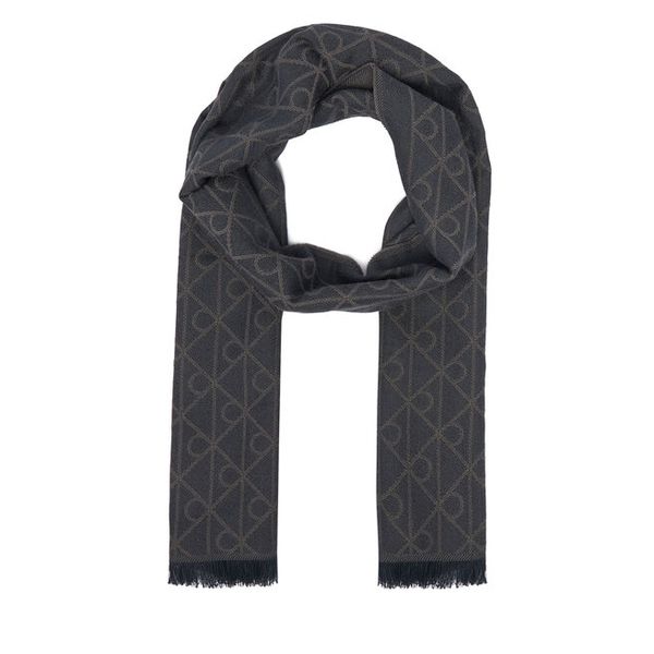 Szalik Calvin Klein. Niebieskie szaliki CALVIN KLEIN, bez wzorów, z dzianiny. Za 249.99 zł.