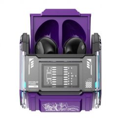 Słuchawki TWS Transformers MG-C03 (fioletowe). Fioletowe słuchawki bezprzewodowe Transformers. Za 50.00 zł.
