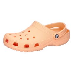 Ciabatte Crocs Klasyczne Klopsy U Dorośli. Brązowe sztyblety Crocs, bez wzorów, z materiału, bez obcasa, bez zapięcia. Za 259.99 zł.