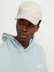 Jack & Jones Czapka w kolorze kremowym rozmiar: onesize. Brązowe czapki z daszkiem Jack & Jones, bez wzorów, z bawełny. Za 59.26 zł.