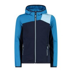 Dziewczęcy polar z kapturem CMP. Czarne bluzy z polaru CMP, bez wzorów, z polaru, z kapturem. Za 266.55 zł.