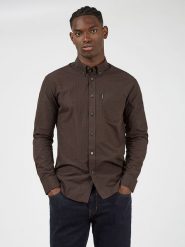 Ben Sherman Koszula w kolorze brązowym rozmiar: M. Brązowe koszule Ben Sherman, m, bez wzorów, z bawełny, bez kołnierzyka, bez ramiączek. Za 123.82 zł.