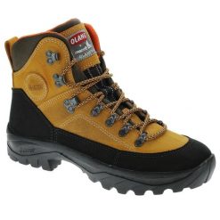 Buty trekkingowe Olang NEPAL TEX. Brązowe buty trekkingowe Olang, bez wzorów, bez zapięcia. W wyprzedaży za 545.50 zł.