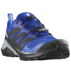 Buty do biegania męskie Salomon X-adventure. Czarne buty do biegania Salomon, bez wzorów, z materiału, bez zapięcia, do biegania. Za 584.00 zł.
