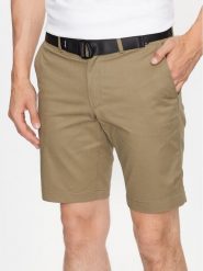 Calvin Klein Szorty materiałowe Modern Twill K10K111788 Zielony Slim Fit. Zielone szorty CALVIN KLEIN, m, bez wzorów, z bawełny. Za 219.99 zł.