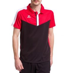 Polo Erima Squad. Czarne koszulki polo Erima, m, bez wzorów, z materiału, bez kołnierzyka, bez ramiączek. Za 151.90 zł.
