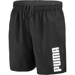 PUMA szorty kąpielowe męskie Swim Mid – czarne, rozmiar L. Czarne kąpielówki Puma, l, bez wzorów, z materiału, sportowe. Za 181.99 zł.