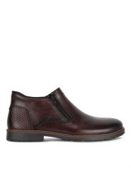 Rieker Półbuty 15398-25 Brązowy. Brązowe eleganckie półbuty Rieker, bez wzorów, ze skóry, bez obcasa, bez zapięcia. Za 429.99 zł.