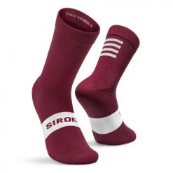Skarpetki Rowerowe Siroko S1 Maroon Volata. Czerwone skarpety SIROKO, bez wzorów. W wyprzedaży za 65.00 zł.