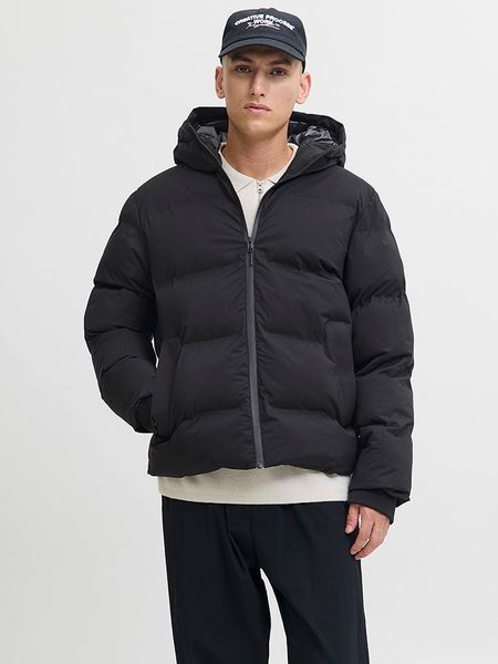 Jack & Jones Kurtka pikowana "Kaito" w kolorze czarnym rozmiar: M. Czarne kurtki Jack & Jones, m, bez wzorów, bez kaptura. Za 257.31 zł.
