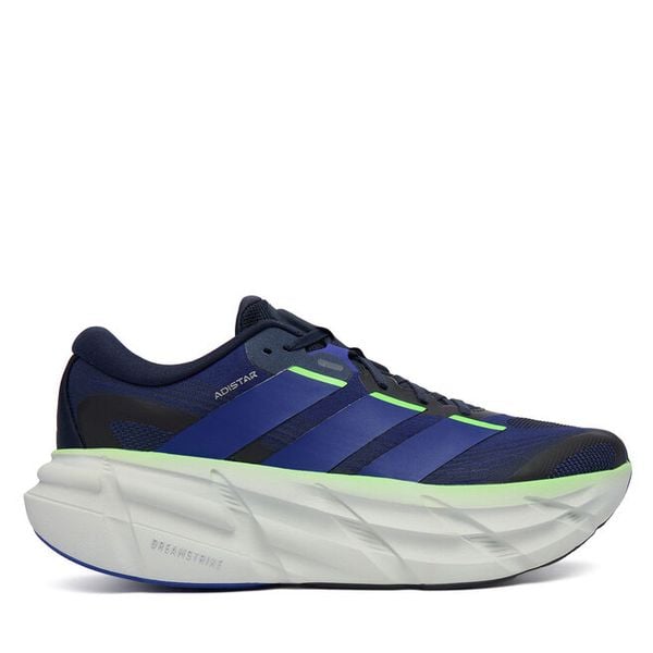 Buty do biegania adidas. Niebieskie buty do biegania Adidas, bez wzorów, bez zapięcia, do biegania. Za 599.99 zł.