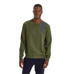 Bluza męska DIADORA SWEATSHIRT CREW ICON. Niebieskie bluzy Diadora, m, bez wzorów, bez kaptura. Za 99.99 zł.