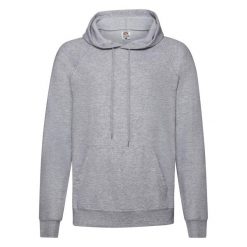 Lekka Męska Bluza Z Kapturem. Szare bluzy z kapturem Fruit of the Loom, m, bez wzorów, z kapturem. Za 57.99 zł.