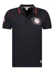 Geographical Norway Koszulka polo "Kilsvik" w kolorze czarnym rozmiar: S. Czarne koszulki polo sportowe Geographical Norway, s, bez wzorów, z bawełny, bez kołnierzyka, bez ramiączek. Za 48.39 zł.
