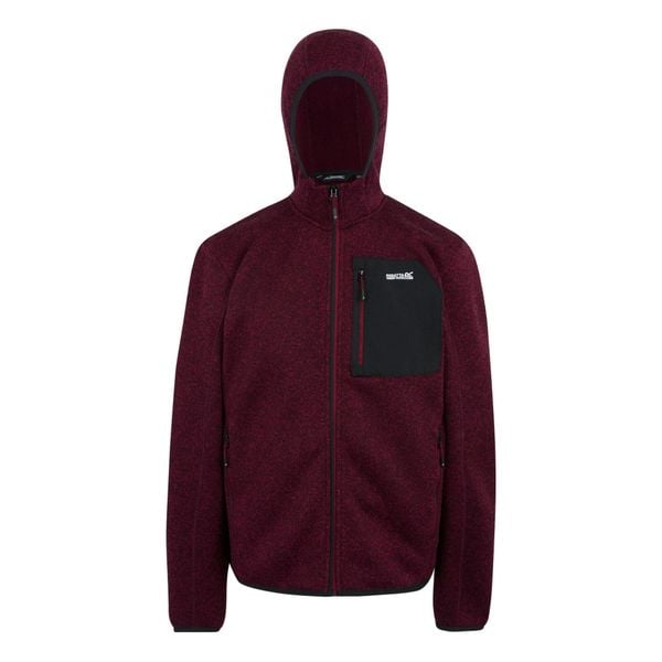 Bluza Polarowa Męska Melanżowy Pełen Suwak Newhill. Czerwone bluzy z kapturem Regatta, l, bez wzorów, z dzianiny, z kapturem. Za 319.99 zł.