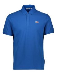 Napapijri Koszulka polo w kolorze niebieskim rozmiar: XL. Niebieskie koszulki polo Napapijri, xl, bez wzorów, z bawełny, bez kołnierzyka, bez ramiączek. Za 163.64 zł.