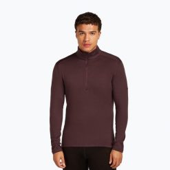 Bluza termoaktywna męska icebreaker 260 Tech LS Half Zip. Brązowe bielizna termoaktywna Icebreaker, na zimę, m, bez wzorów, bez ramiączek, narciarskie. Za 479.99 zł.