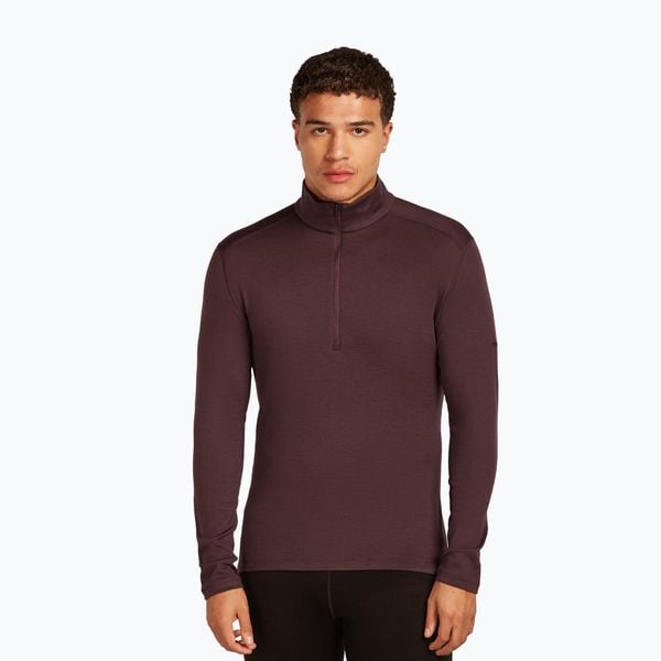 Bluza termoaktywna męska icebreaker 260 Tech LS Half Zip. Brązowe bielizna termoaktywna Icebreaker, na zimę, m, bez wzorów, bez ramiączek, narciarskie. Za 479.99 zł.