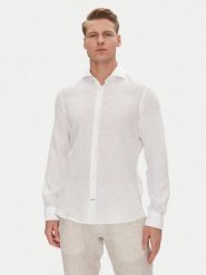 JOOP! Koszula 17 JSH-146Pai-W 30046075 Biały Slim Fit. Białe koszule JOOP!, m, bez wzorów, ze lnu, bez kołnierzyka, bez ramiączek. Za 509.99 zł.